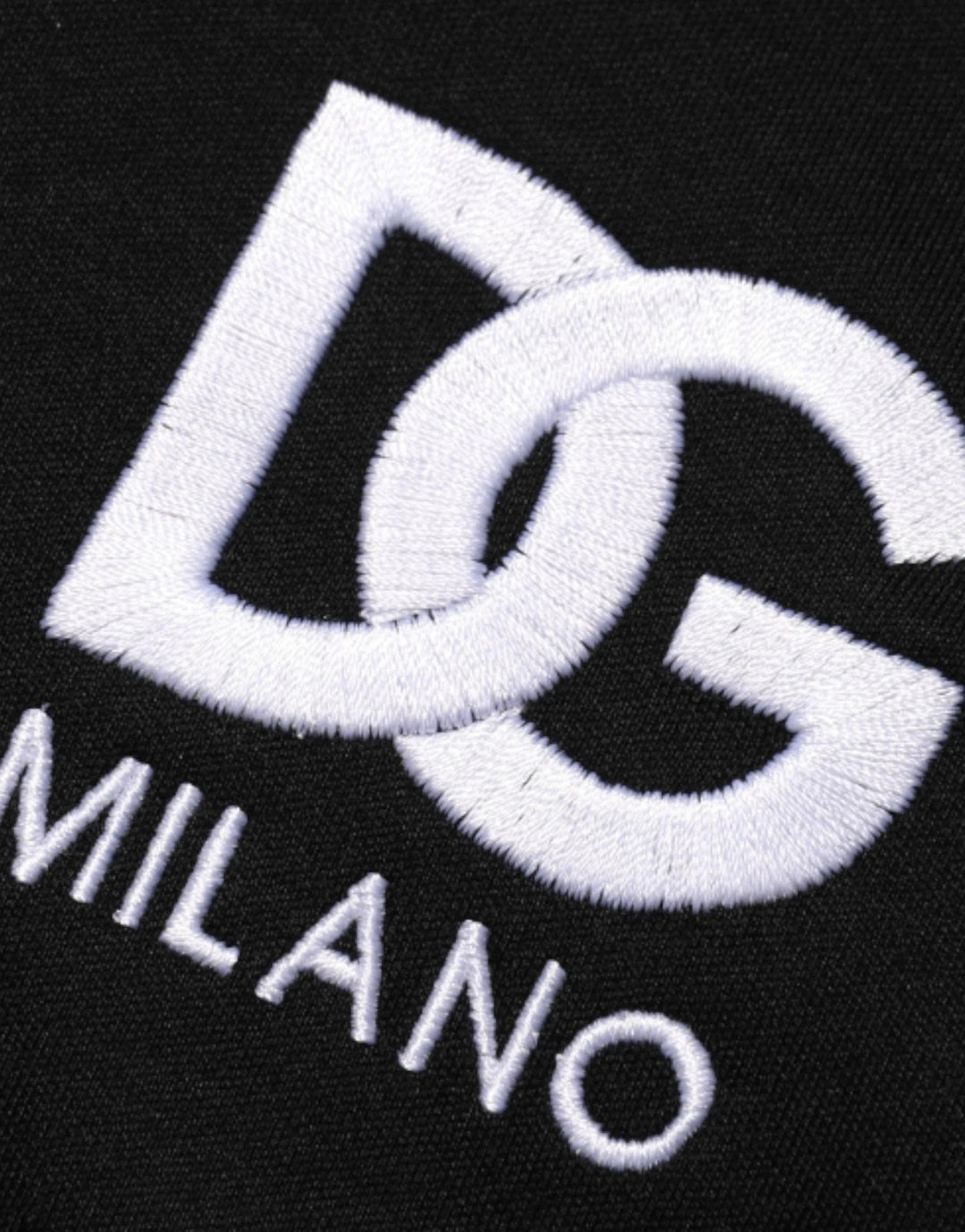 Dolce &amp; Gabbana Black Cotton DG Logo Embroidery Top T-shirt by Dolce &amp; Gabbana outlet now on sale