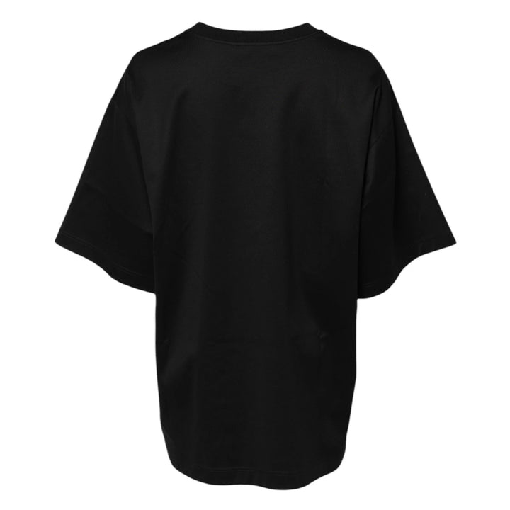 Dolce &amp; Gabbana Black Cotton DG Logo Embroidery Top T-shirt by Dolce &amp; Gabbana outlet now on sale