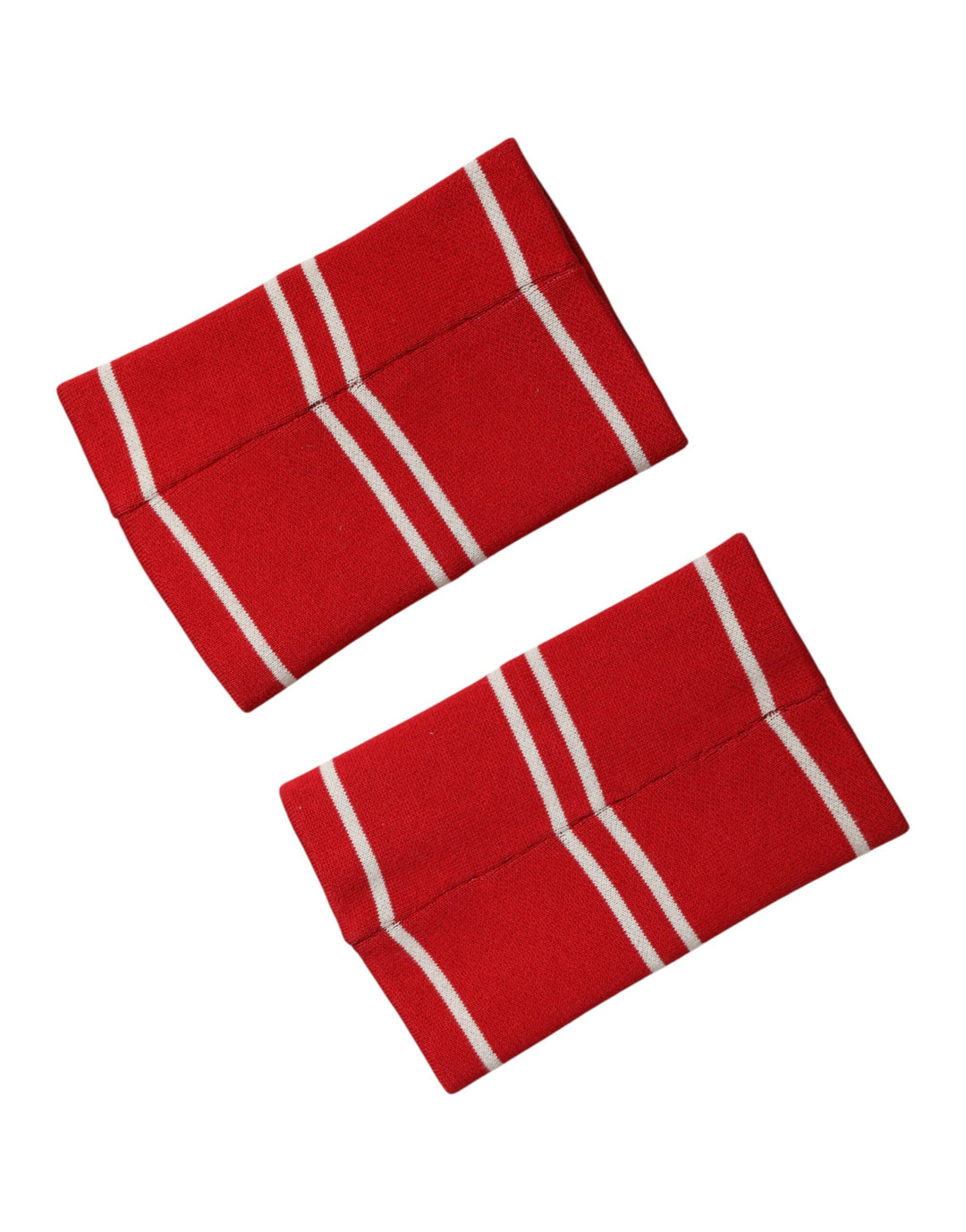 Dolce &amp; Gabbana Sample Sale Dolce &amp; Gabbana Red White DG Logo Cotton 1 Pair One SIze Wristband - | Designer outlet