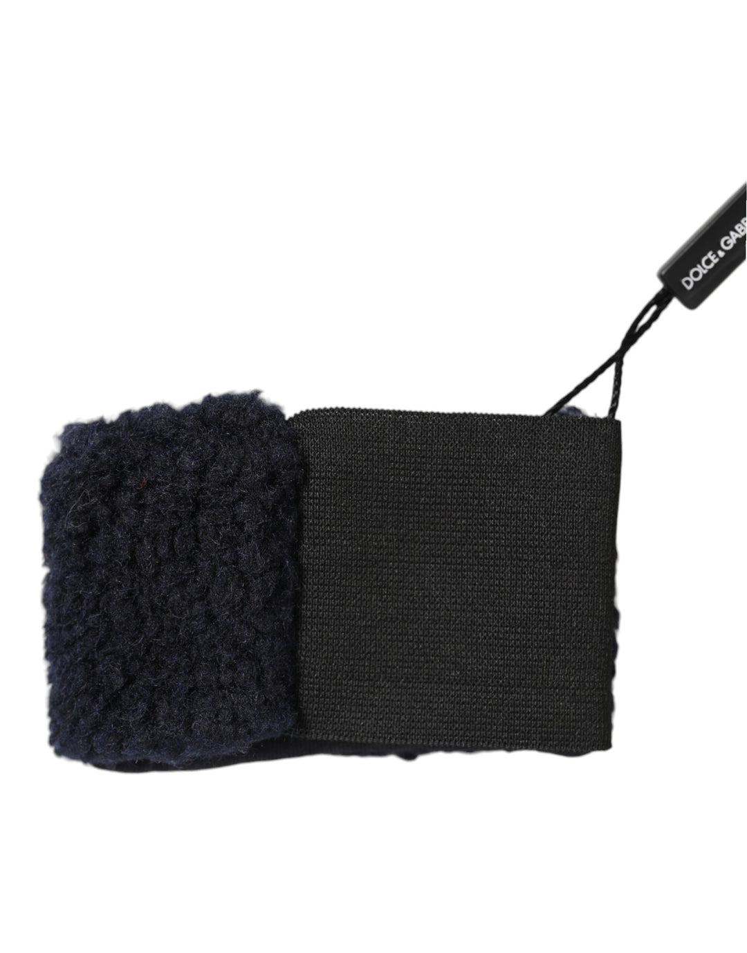 Dolce &amp; Gabbana Sample Sale Dolce &amp; Gabbana Black Wool Knitted Sweatbands Men Wristband - | Designer outlet