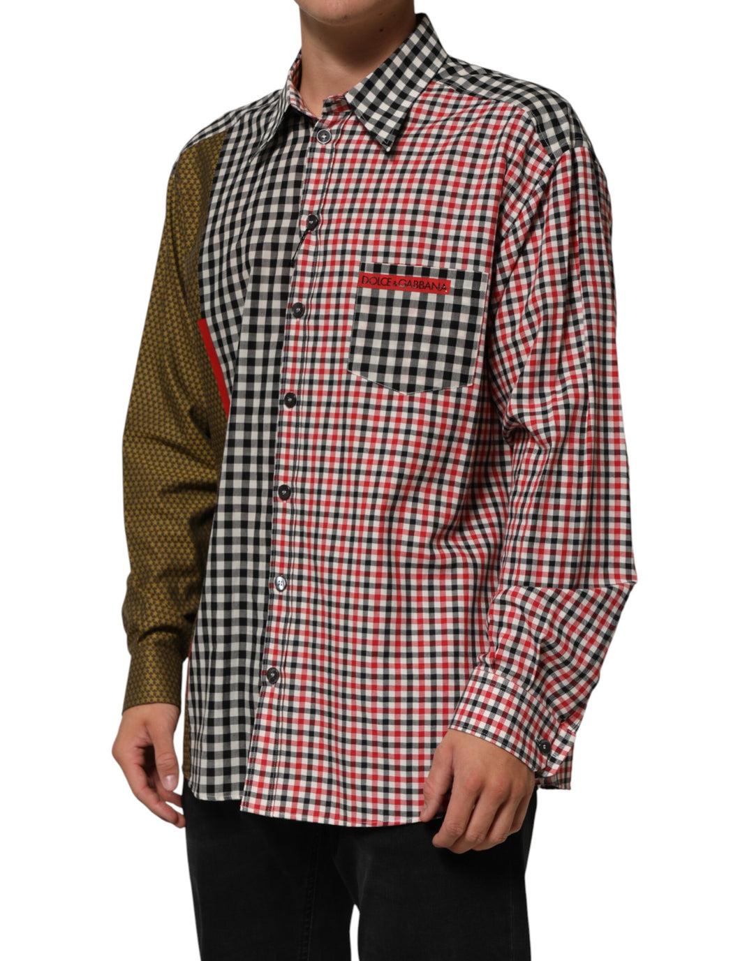Dolce &amp; Gabbana Sample Sale Dolce &amp; Gabbana Multicolor Cotton Collared Checkered Shirt - | Designer outlet
