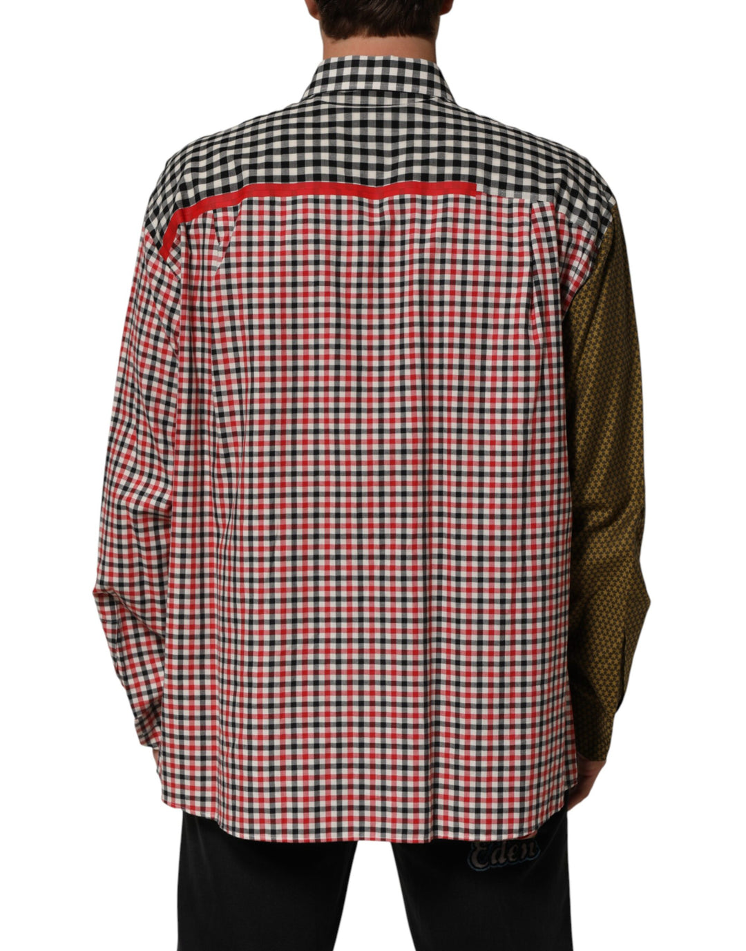 Dolce &amp; Gabbana Multicolor Cotton Collared Checkered Shirt by Dolce &amp; Gabbana outlet now on sale