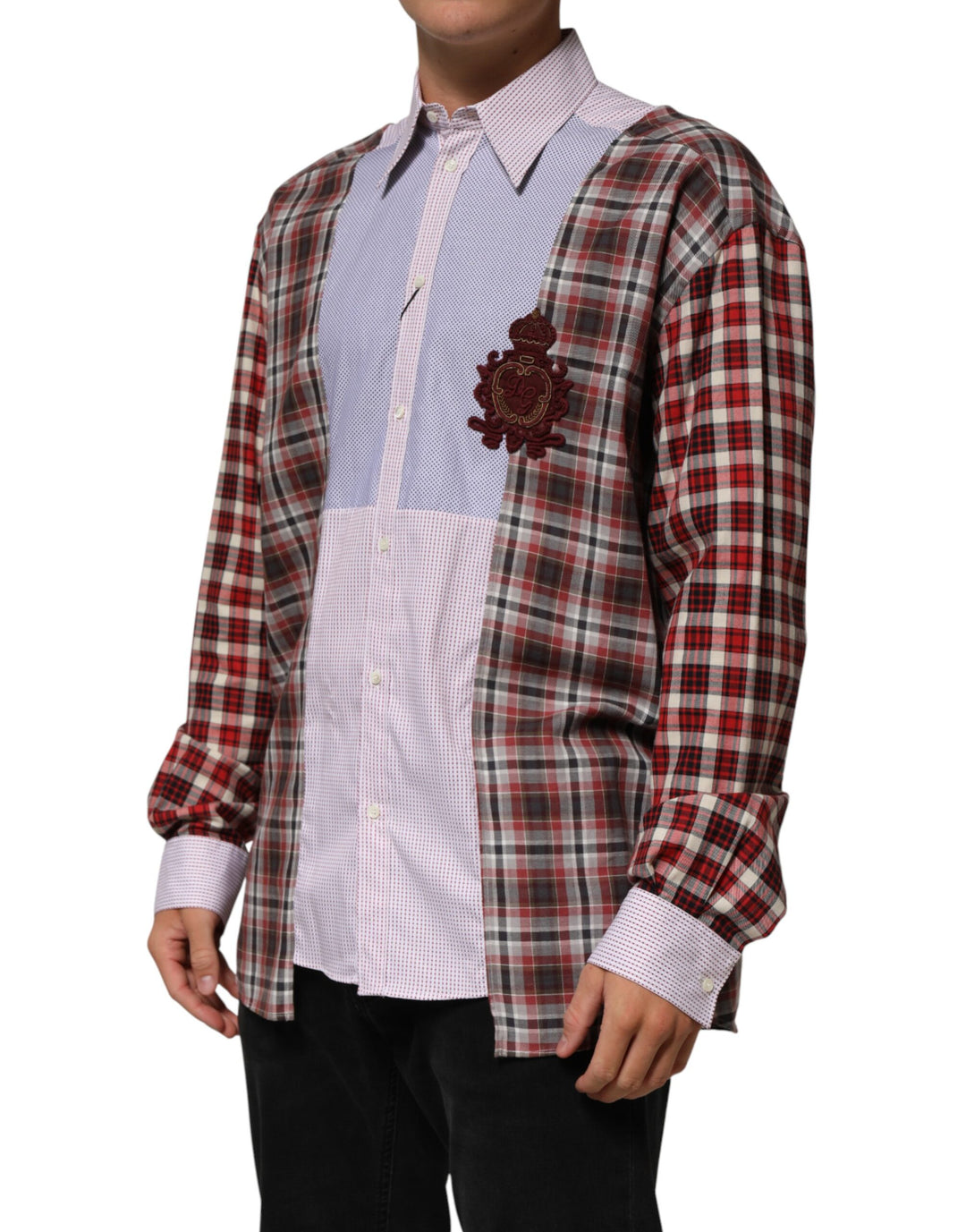 Dolce &amp; Gabbana Sample Sale Dolce &amp; Gabbana Multicolor Cotton Collared Checkered Shirt - | Designer outlet