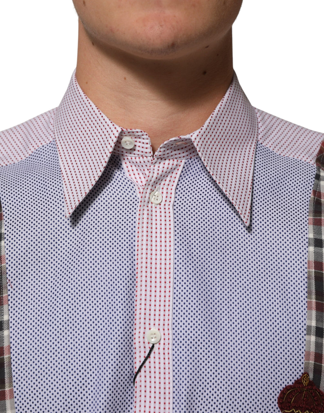 Dolce &amp; Gabbana Sample Sale Dolce &amp; Gabbana Multicolor Cotton Collared Checkered Shirt - | Designer outlet