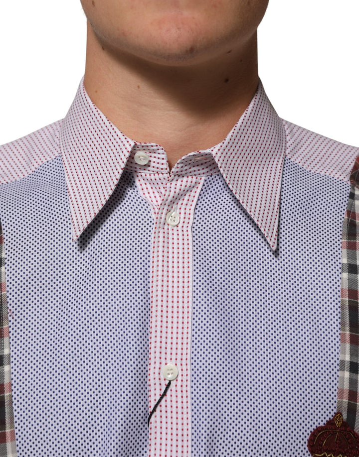 Dolce &amp; Gabbana Sample Sale Dolce &amp; Gabbana Multicolor Cotton Collared Checkered Shirt - | Designer outlet