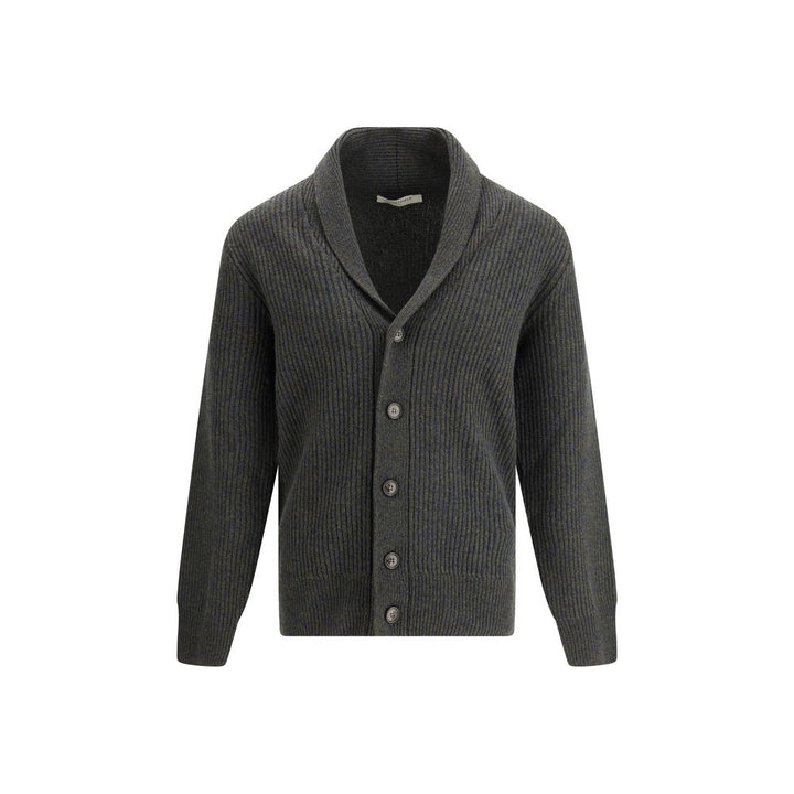 Brooksfield Bicolor Fleece Wool Cardigan