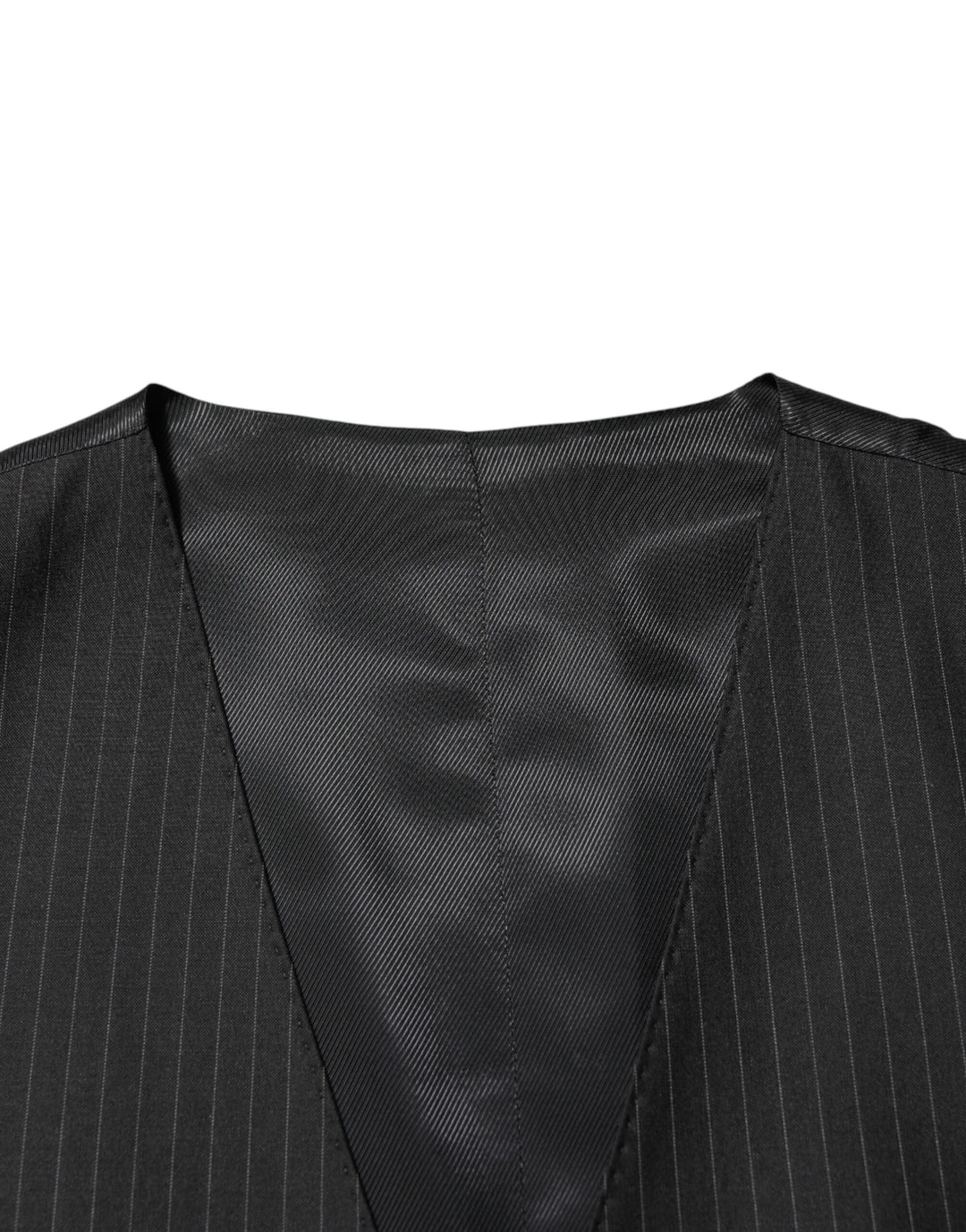 Dolce & Gabbana Black Wool Men Dress Formal Waistcoat Vest by Dolce & Gabbana outlet now on sale