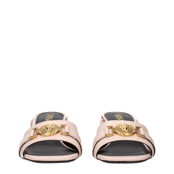 Versace Pink Leather Platforms