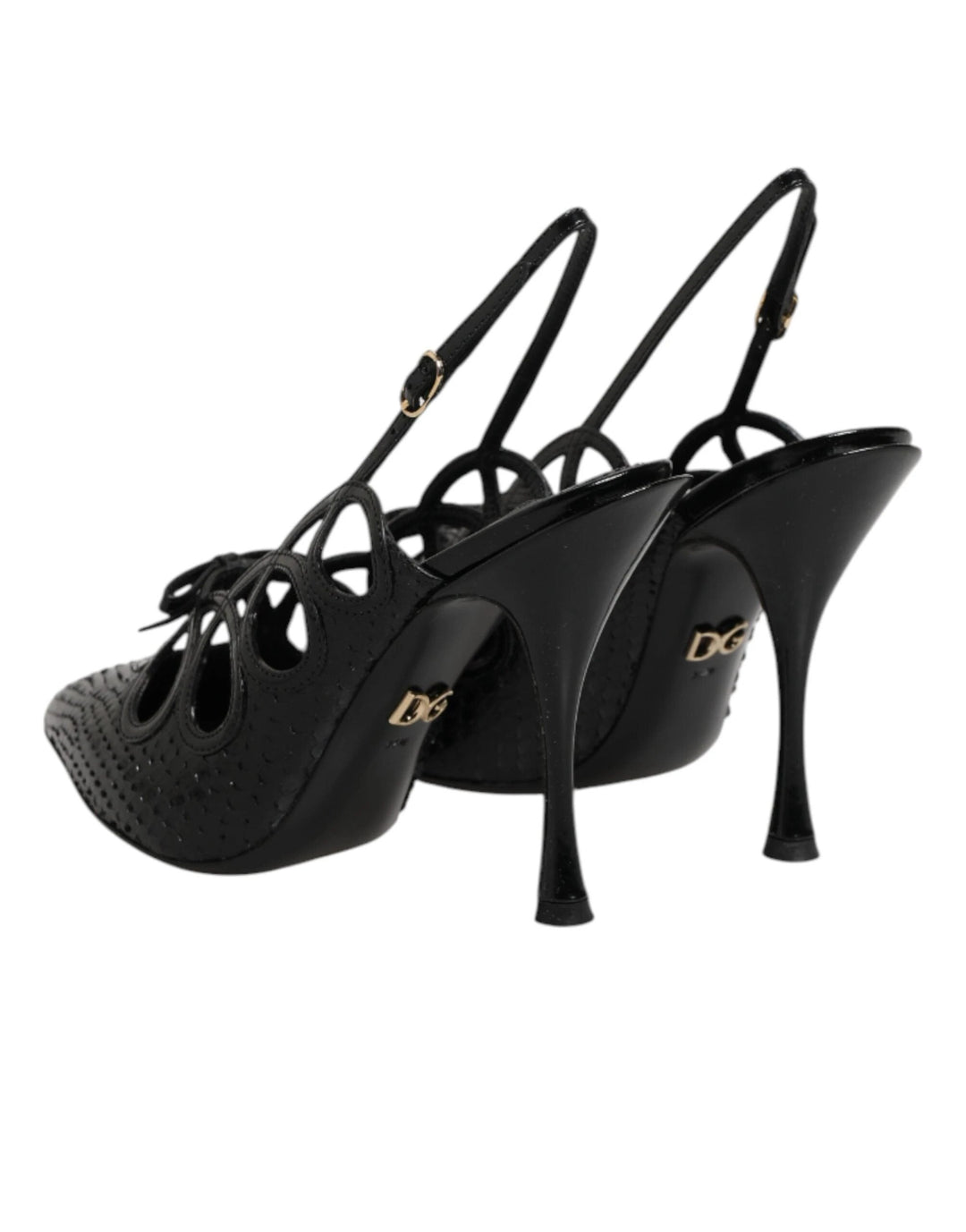 Dolce &amp; Gabbana Sample Sale Dolce &amp; Gabbana Leather High Heels Slingback Shoes - | Designer outlet