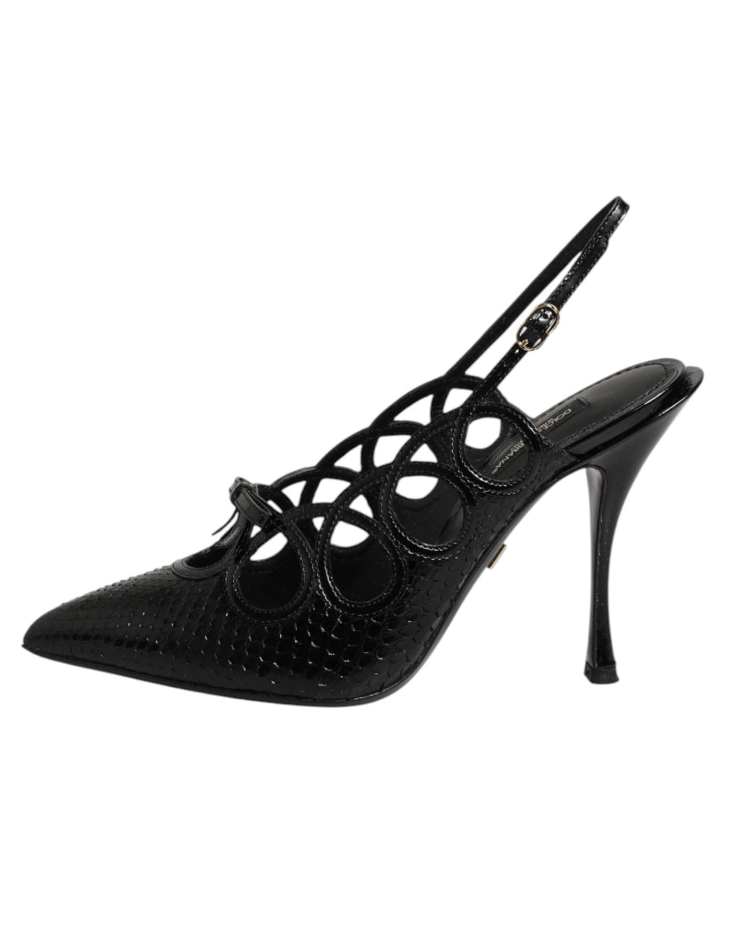 Dolce &amp; Gabbana Leather High Heels Slingback Shoes by Dolce &amp; Gabbana outlet now on sale