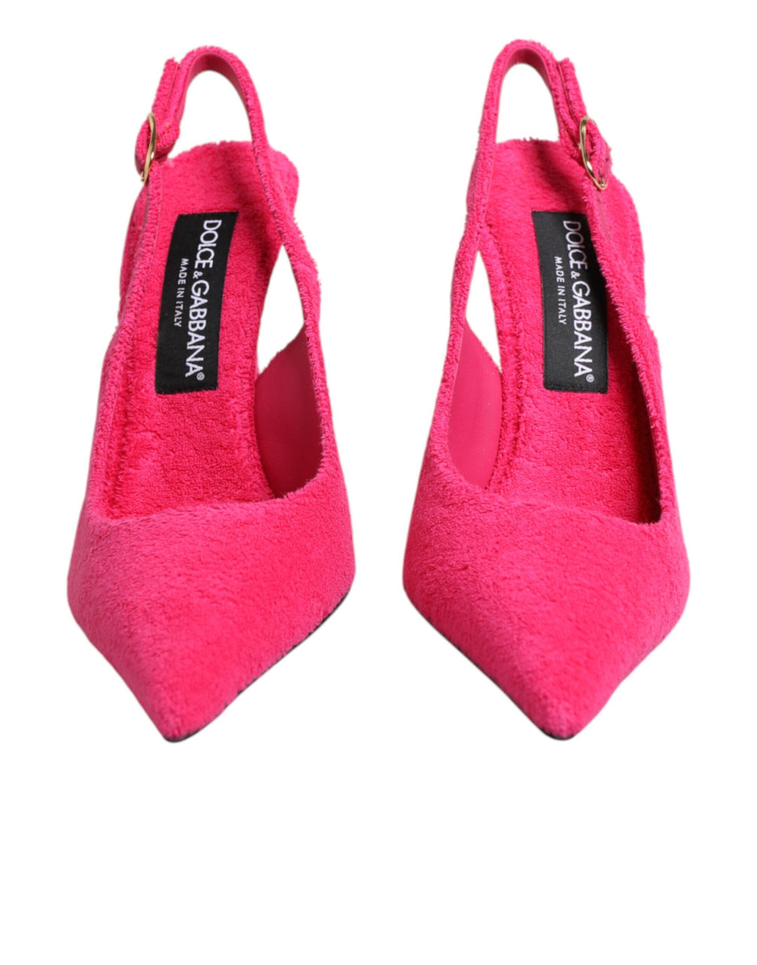 Dolce &amp; Gabbana Sample Sale Dolce &amp; Gabbana Pink Suede High Heels Slingback Shoes - | Designer outlet