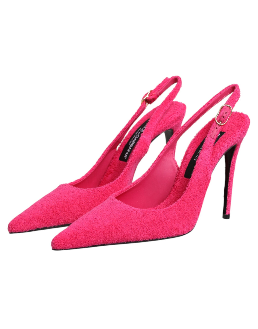 Dolce &amp; Gabbana Sample Sale Dolce &amp; Gabbana Pink Suede High Heels Slingback Shoes - | Designer outlet