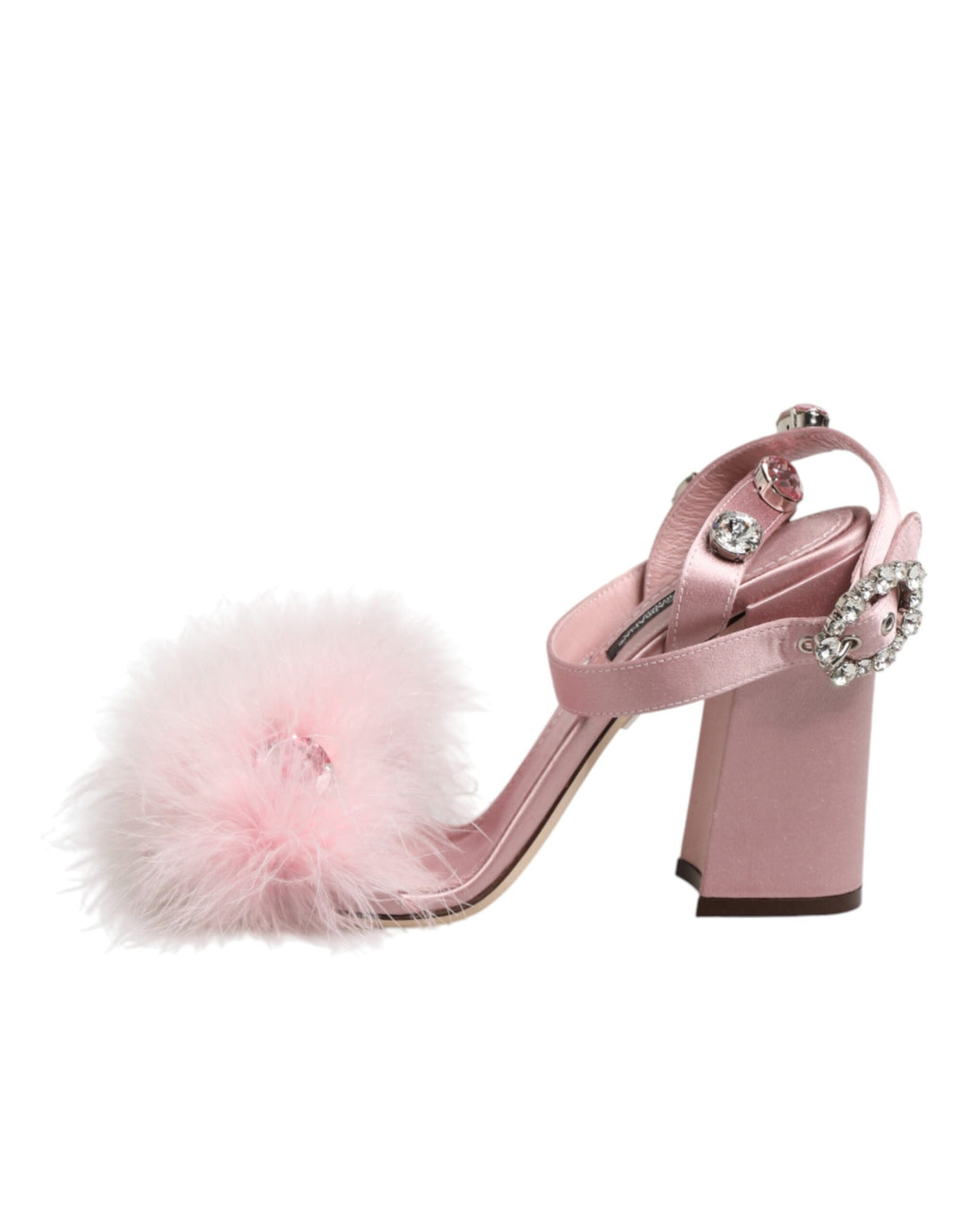 Dolce &amp; Gabbana Sample Sale Dolce &amp; Gabbana Pink Sequined Ankle Strap Sandals Shoes - | Designer outlet