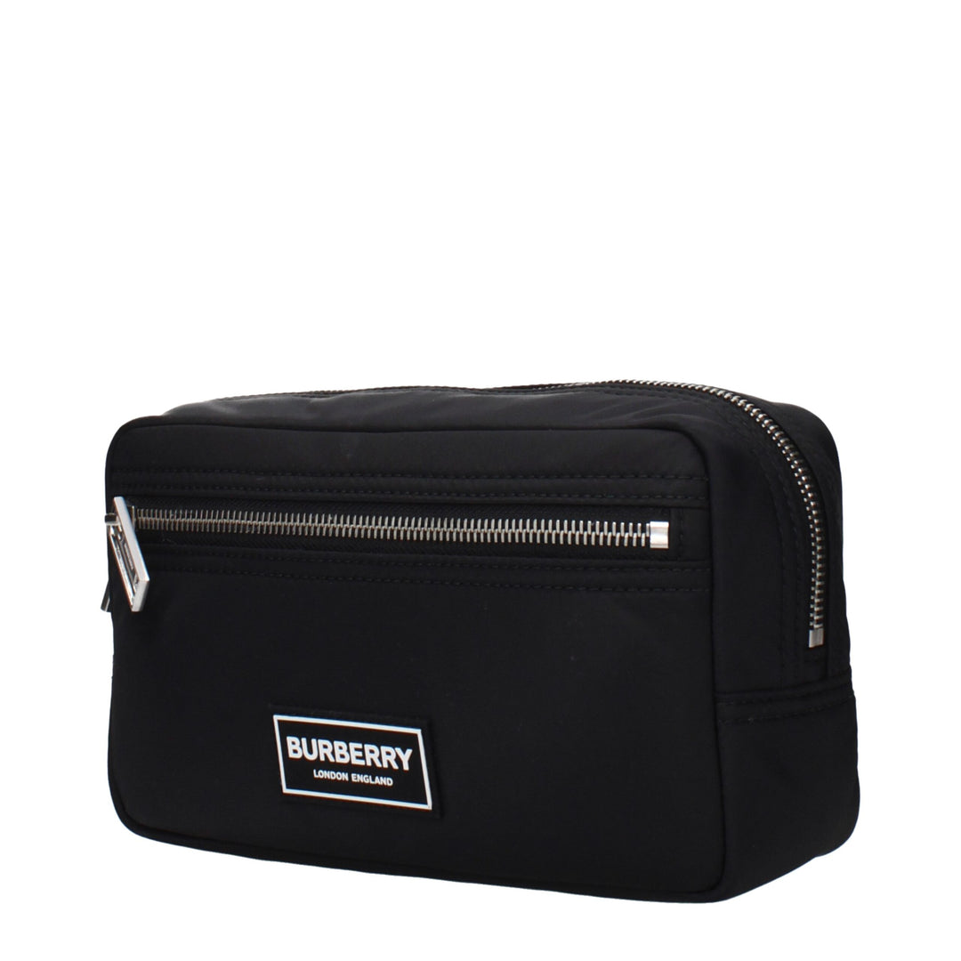 Burberry Black Nylon Clutch Bags