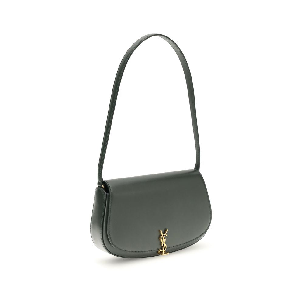 Saint Laurent Green Calf Leather Bos Taurus Shoulder Bag