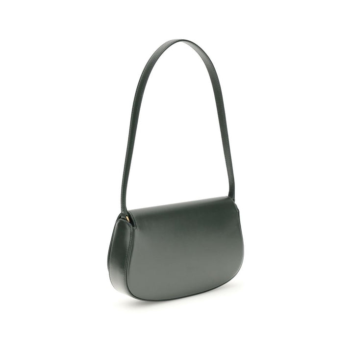 Saint Laurent Green Calf Leather Bos Taurus Shoulder Bag
