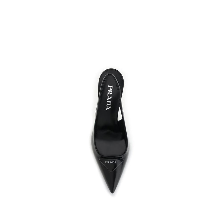 Prada Leather slingback Pumps