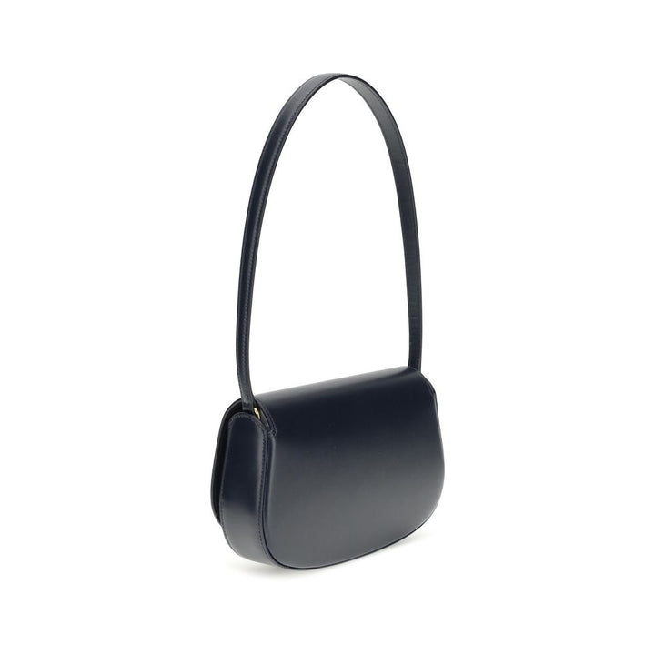 Saint Laurent Blue Calf Leather Bos Taurus Shoulder Bag