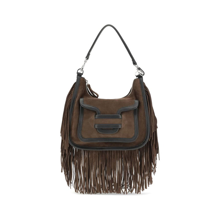 Pierre Hardy Brown Calf Leather Bos Taurus Shoulder Bag