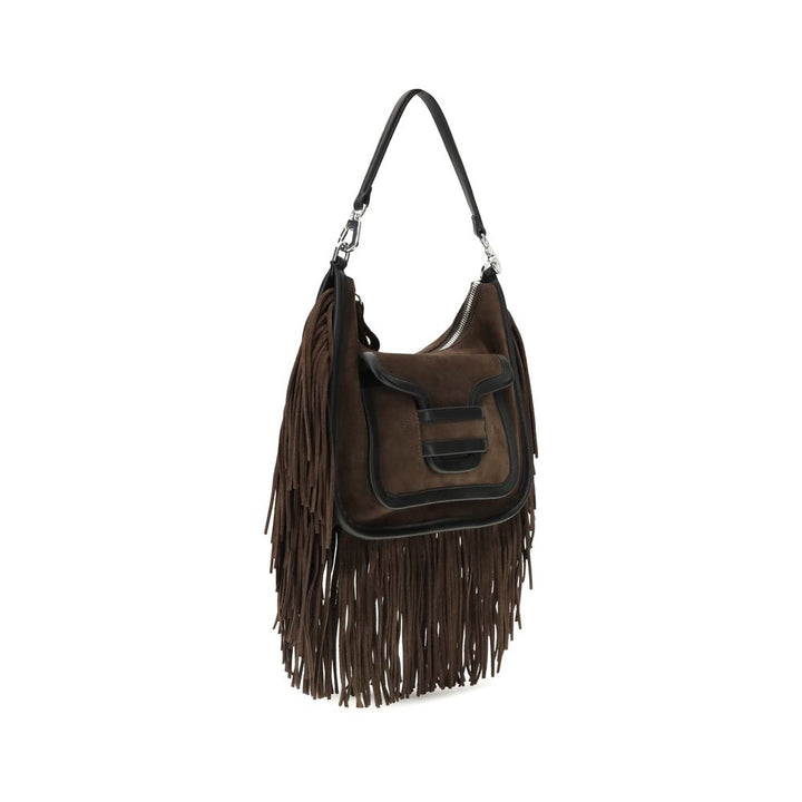 Pierre Hardy Brown Calf Leather Bos Taurus Shoulder Bag