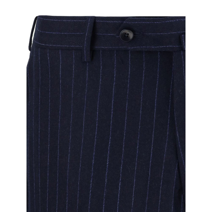 Gi Capri Blue Fleece Wool Two-Piece Suit by Gi Capri outlet now on sale