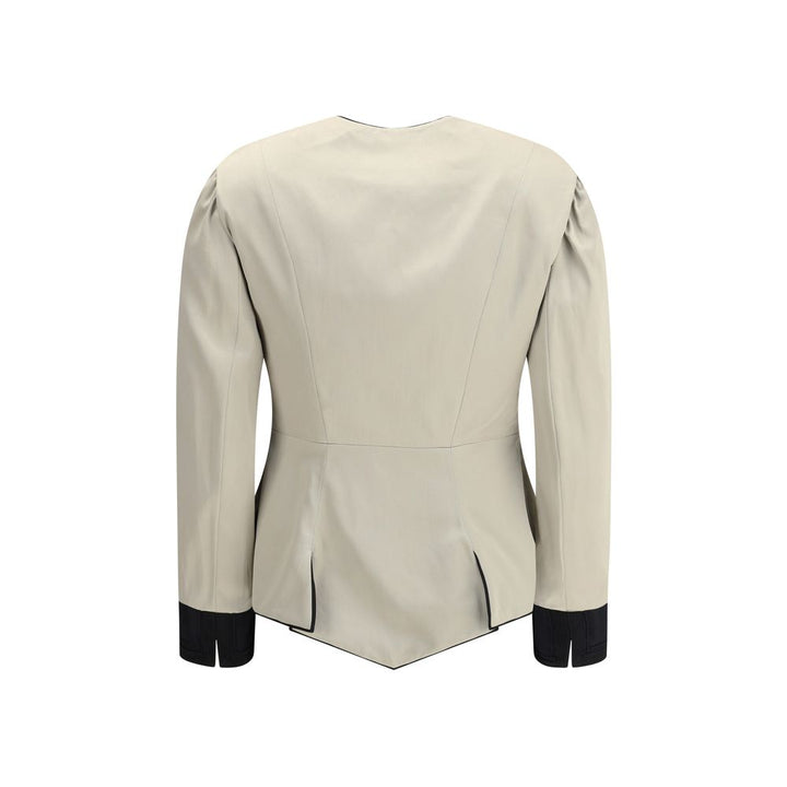 Chloé Silver Silk Coat by Chloé outlet now on sale