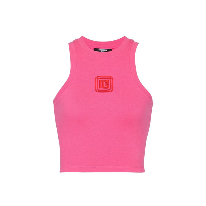 Balmain Multicolor Cotton Tank Tops