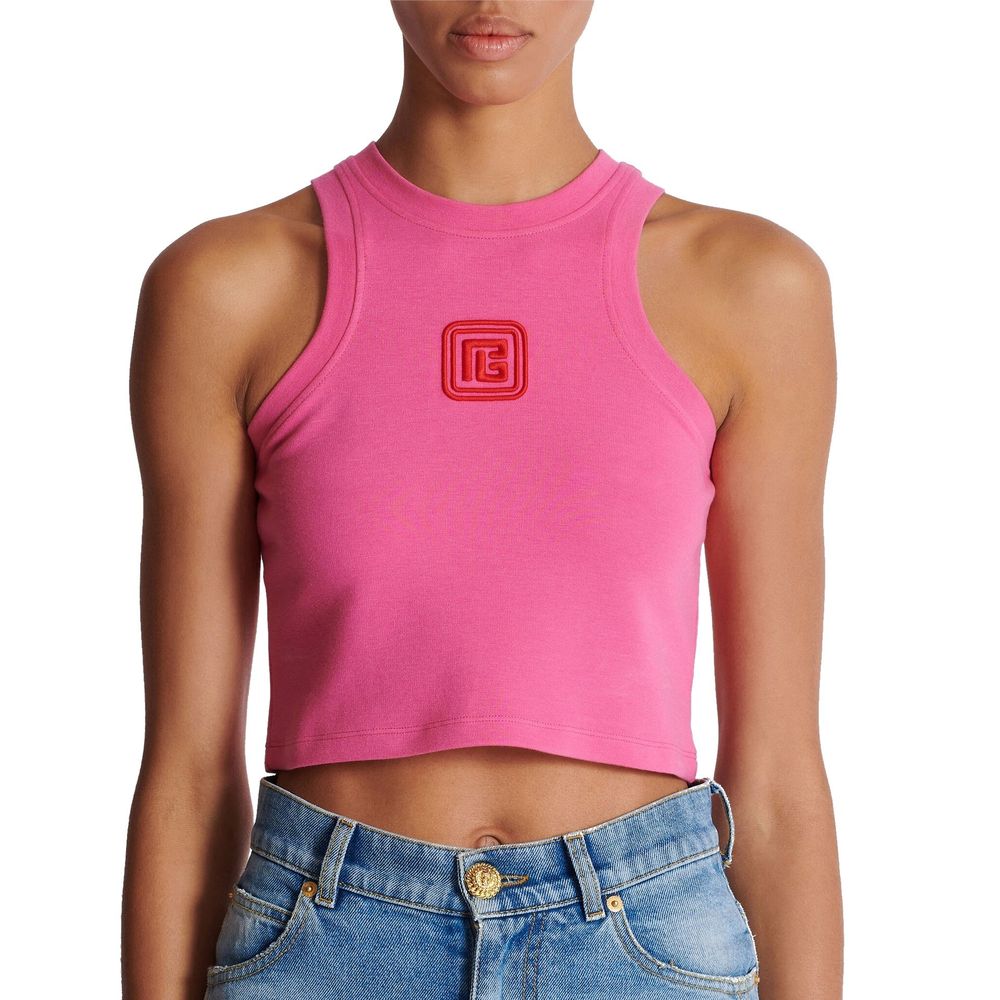 Balmain Multicolor Cotton Tank Tops