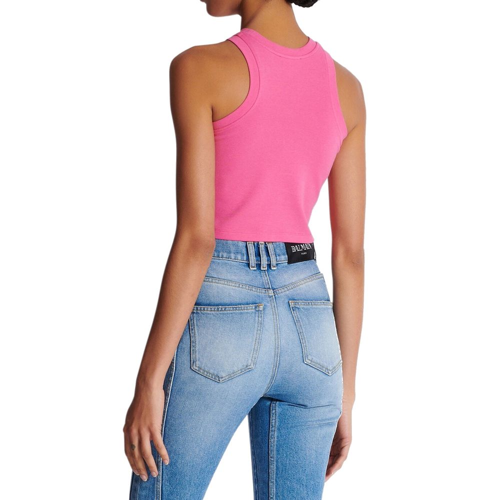 Balmain Multicolor Cotton Tank Tops