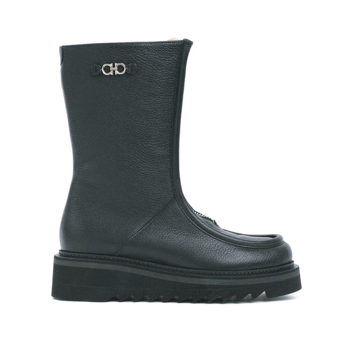 Salvatore Ferragamo Black Calfskin Boots