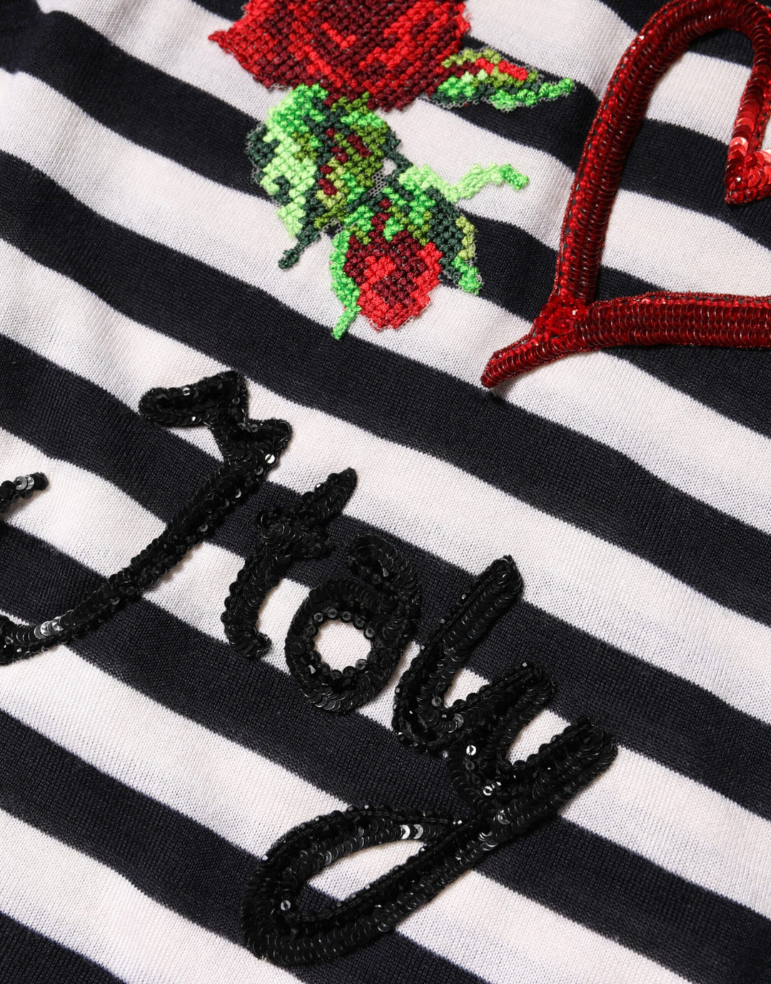 Dolce &amp; Gabbana Sample Sale Dolce &amp; Gabbana Black White Cashmere Silk Sleeveless Top - | Designer outlet