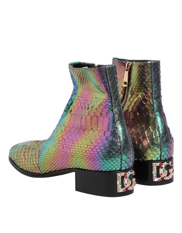 Dolce &amp; Gabbana Sample Sale Dolce &amp; Gabbana Multicolor Chelsea Short Ankle Boots Shoes - | Designer outlet