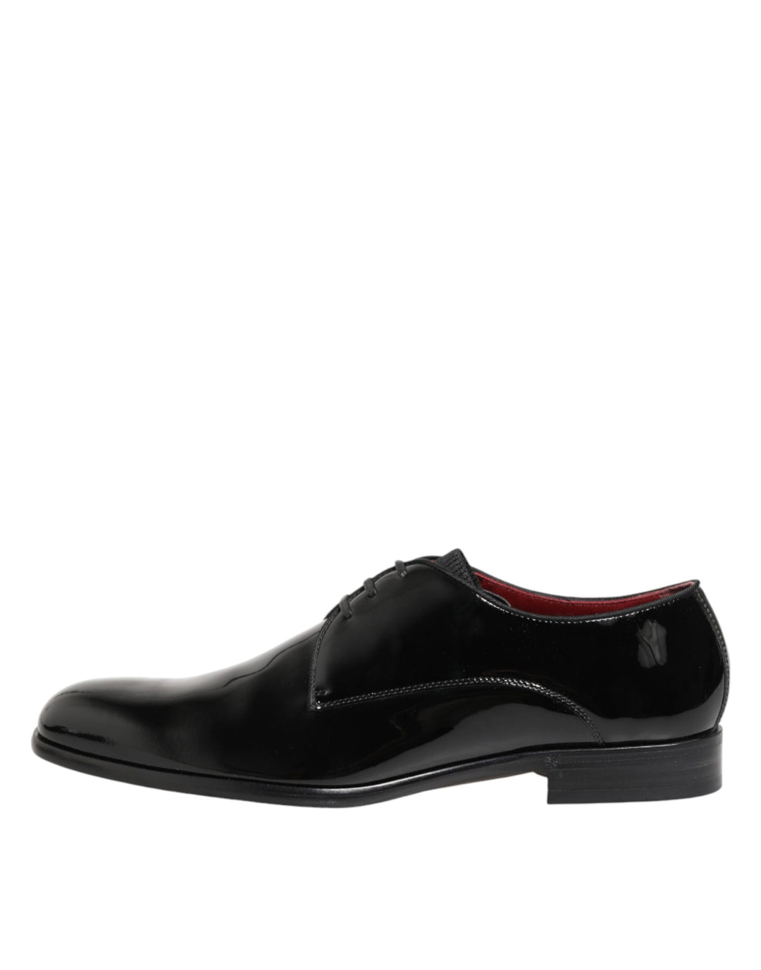 Dolce & Gabbana Black Calfskin Leather Derby Men Dress Shoes