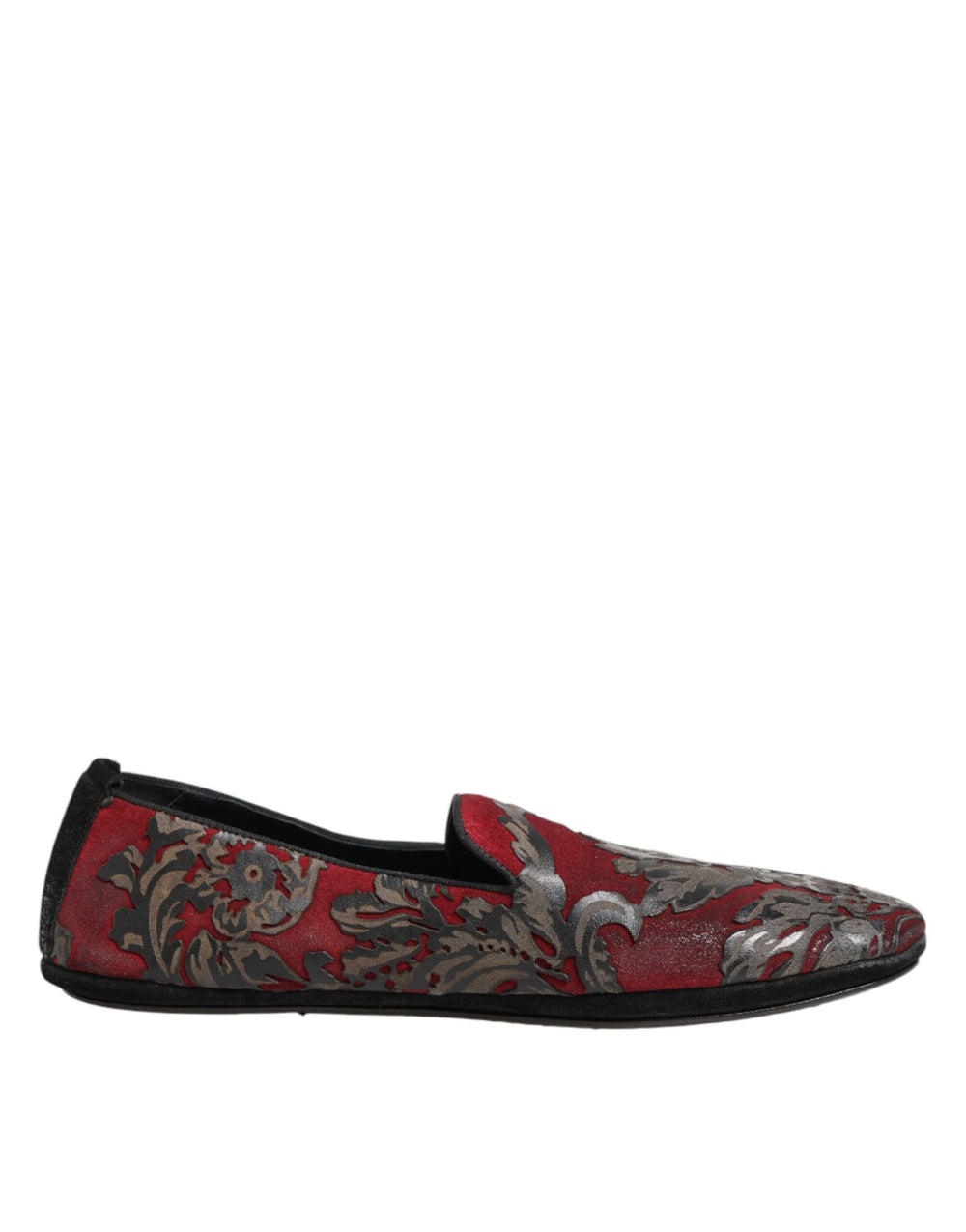 Dolce & Gabbana Sample Sale Dolce & Gabbana Bordeaux Jacquard Leather Slip On Loafer Shoes - | Designer outlet