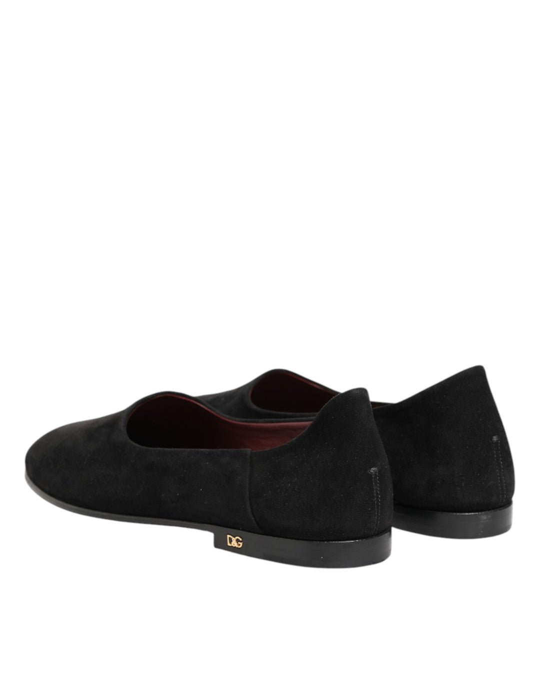 Dolce & Gabbana Black Leather Suede Slip On Loafers Dress Shoes by Dolce & Gabbana outlet now on sale