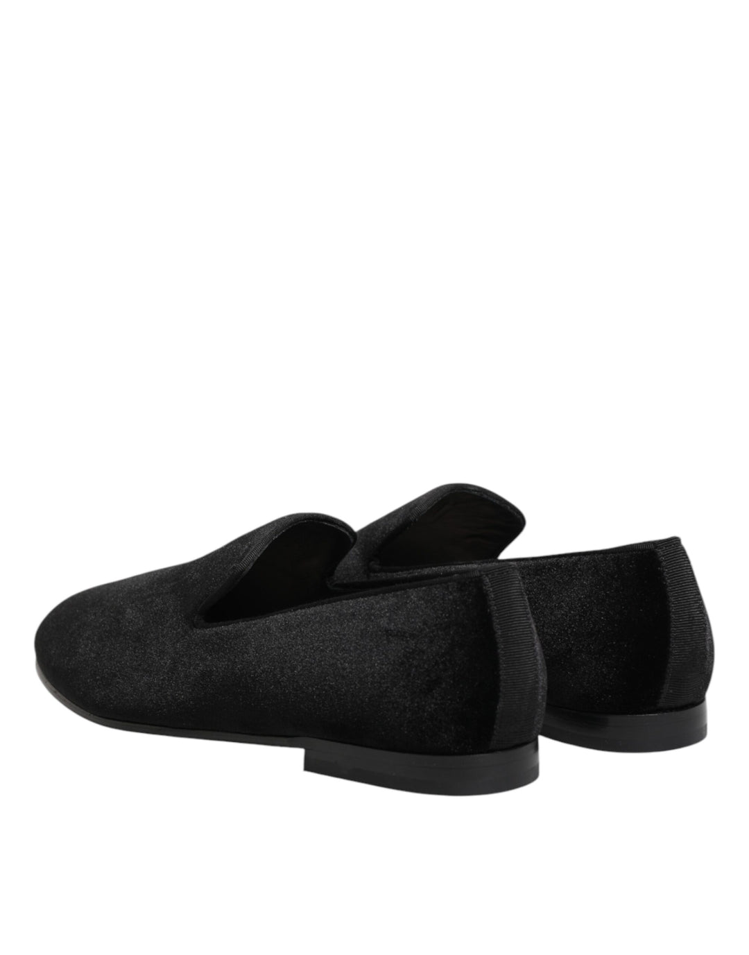 Dolce & Gabbana Black Leather Suede Slip On Loafers Dress Shoes by Dolce & Gabbana outlet now on sale