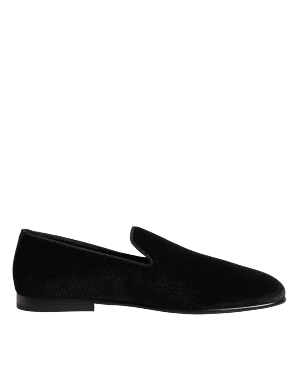 Dolce & Gabbana Black Leather Suede Slip On Loafers Dress Shoes by Dolce & Gabbana outlet now on sale