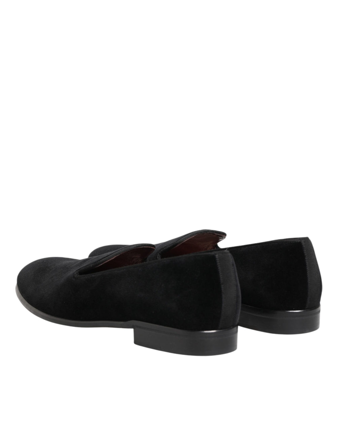 Dolce & Gabbana Black Leather Suede Slip On Loafer Dress Shoes by Dolce & Gabbana outlet now on sale