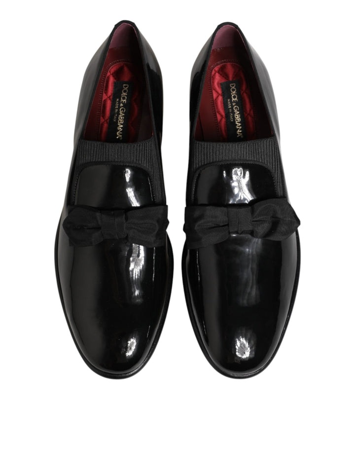 Dolce & Gabbana Black Leather Slip On Dress Men Loafers Shoes by Dolce & Gabbana outlet now on sale