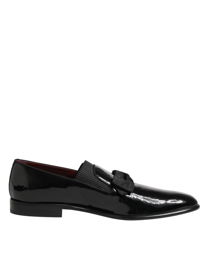 Dolce & Gabbana Black Leather Slip On Dress Men Loafers Shoes by Dolce & Gabbana outlet now on sale