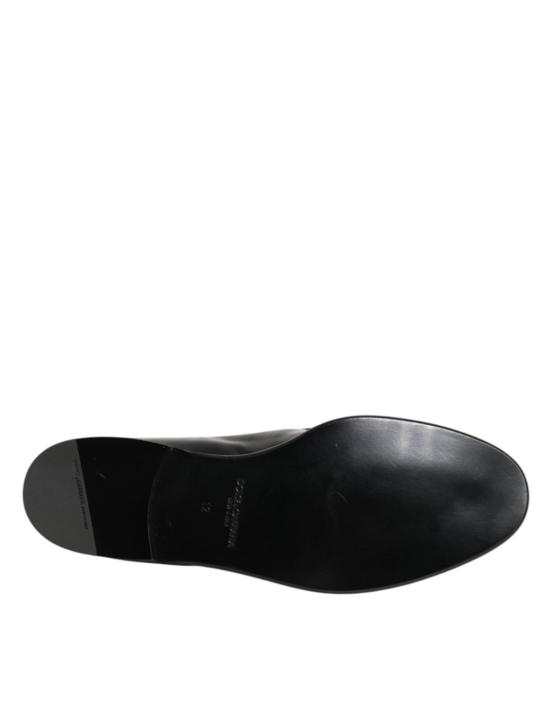 Dolce & Gabbana Black Leather Slip On Dress Men Loafers Shoes by Dolce & Gabbana outlet now on sale