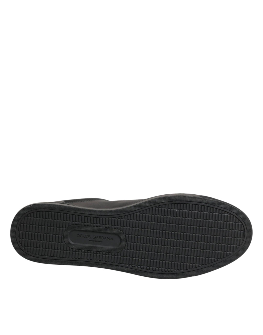 Dolce &amp; Gabbana Black Leather Heart Embellished Sneakers Shoes by Dolce &amp; Gabbana outlet now on sale