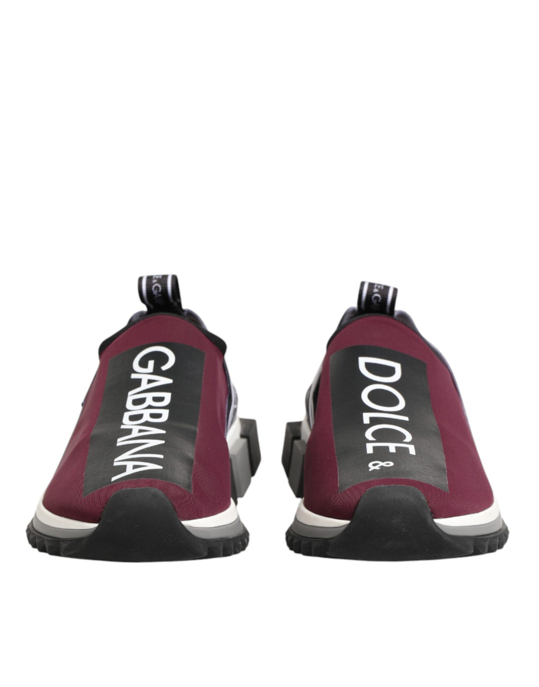 Dolce &amp; Gabbana Sample Sale Dolce &amp; Gabbana Maroon Slip On Sorrento Men Sneakers Shoes - | Designer outlet