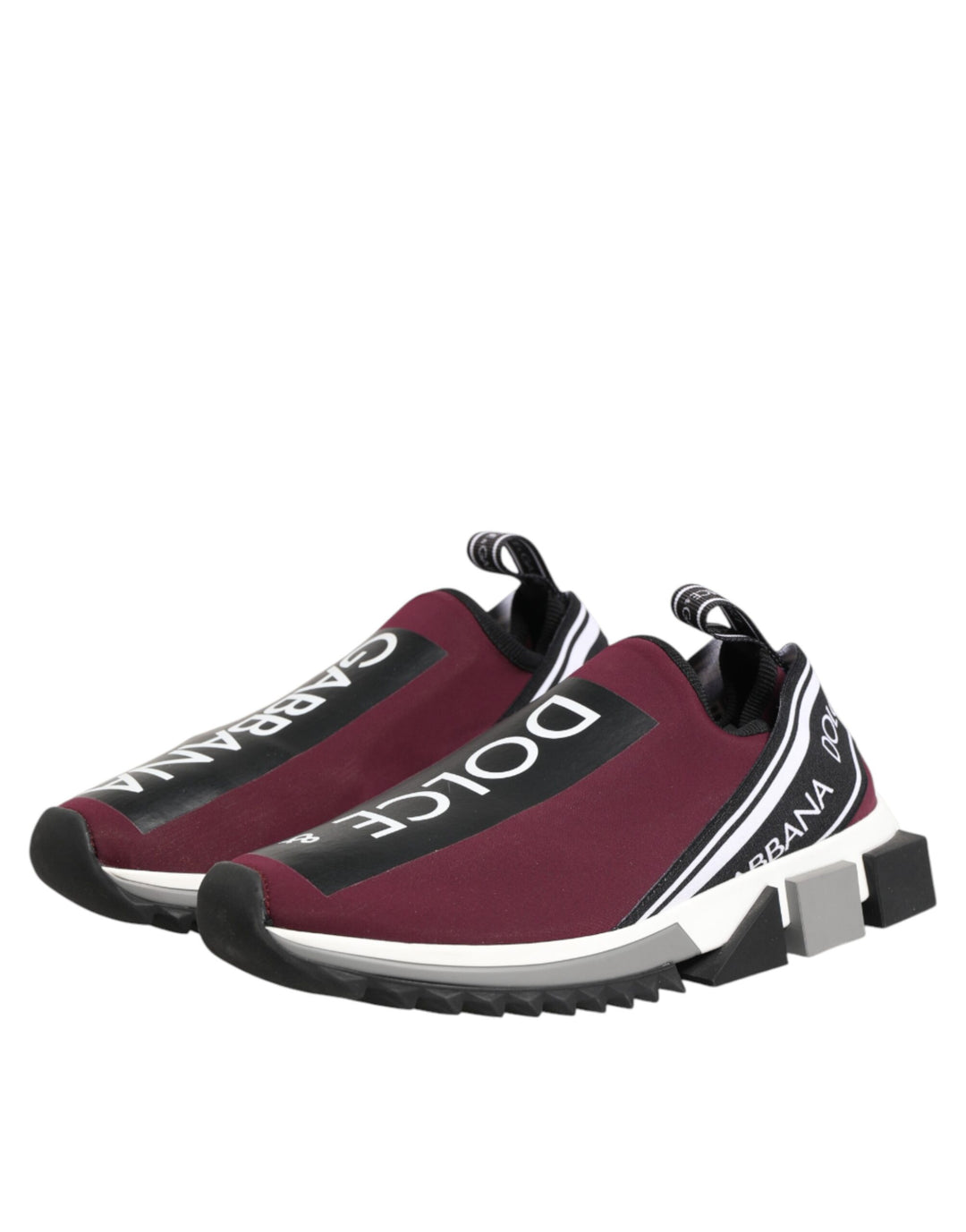Dolce &amp; Gabbana Sample Sale Dolce &amp; Gabbana Maroon Slip On Sorrento Men Sneakers Shoes - | Designer outlet