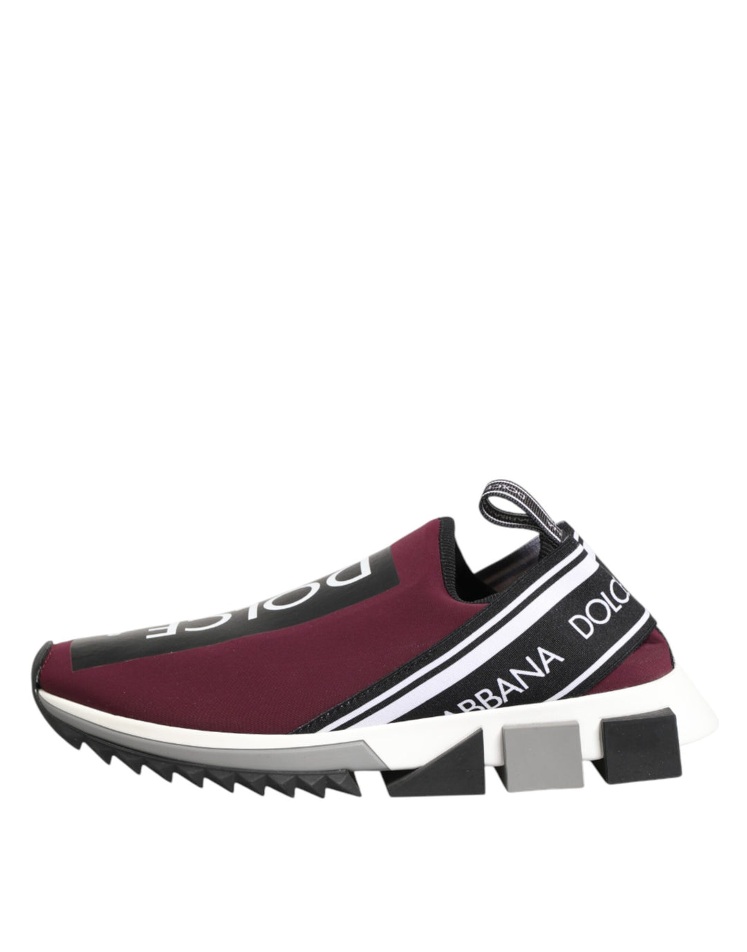 Dolce &amp; Gabbana Sample Sale Dolce &amp; Gabbana Maroon Slip On Sorrento Men Sneakers Shoes - | Designer outlet