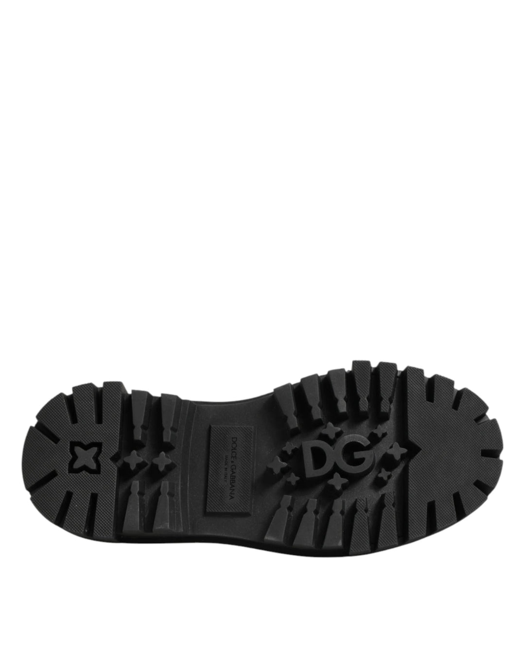 Dolce &amp; Gabbana Sample Sale Dolce &amp; Gabbana Black Leather Jeweled Crystals Derby Shoes - | Designer outlet