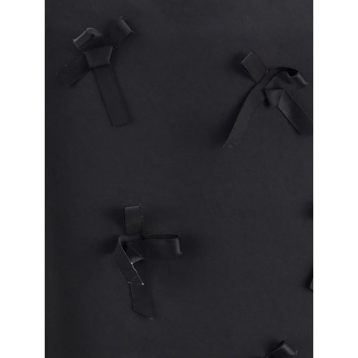 Jil Sander Black Acetate Midi Skirt