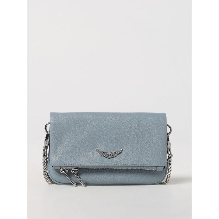Zadig & Voltaire Blue Leather Clutch Bag
