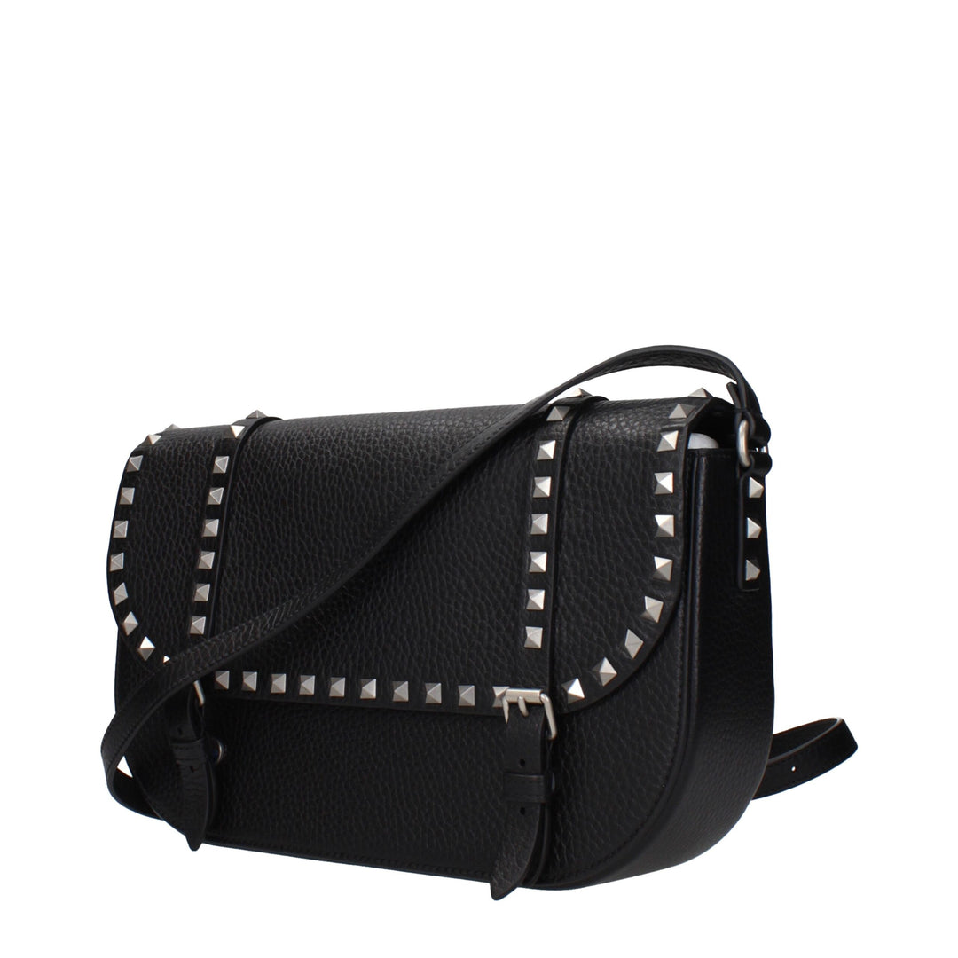 Valentino Garavani Black Leather Crossbody Bag