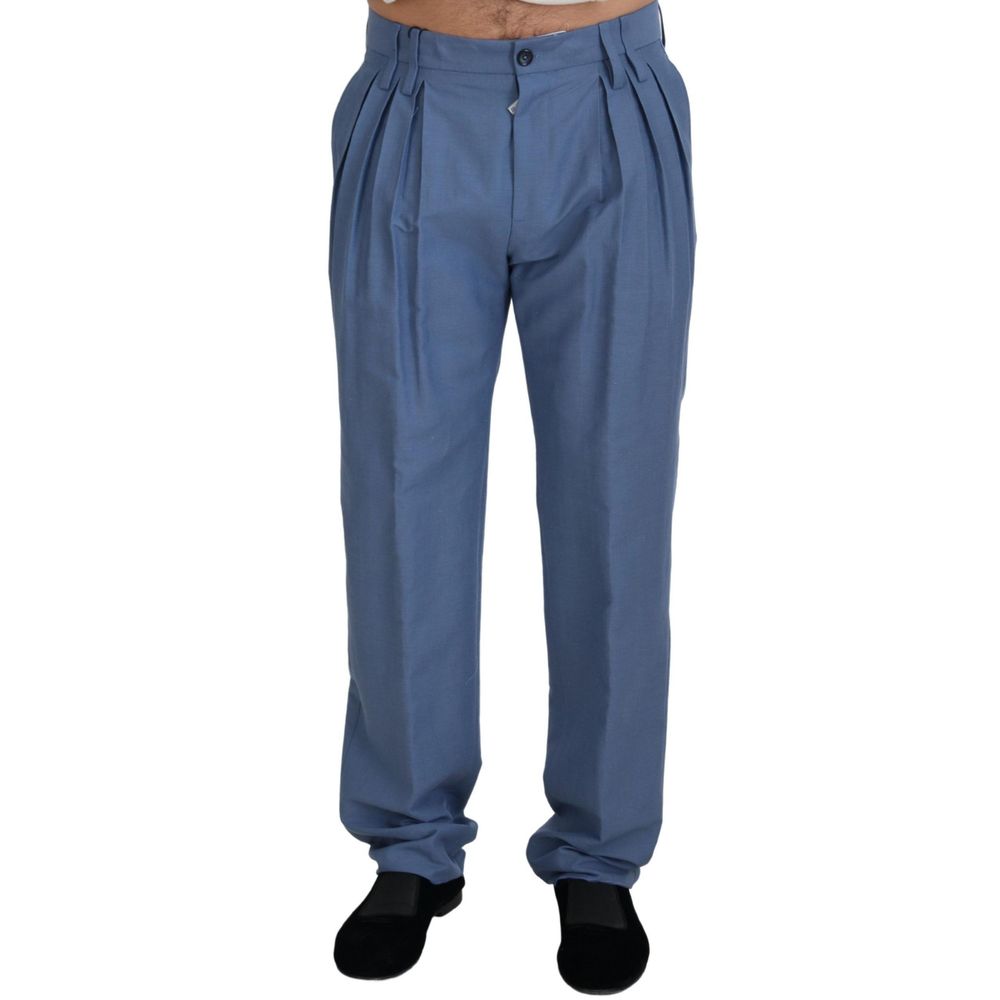 Dolce & Gabbana Black Cotton Dress Pants by Dolce & Gabbana outlet now on sale